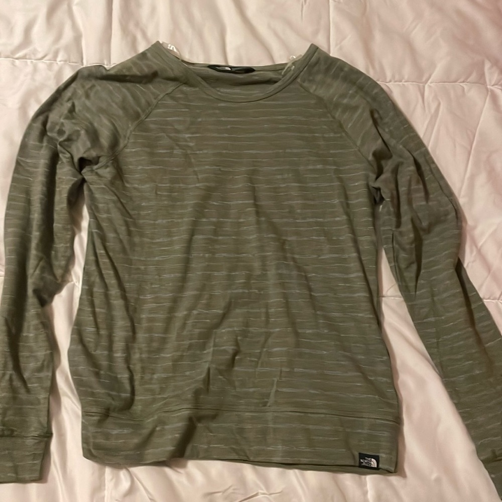 Green North Face Long Sleeve